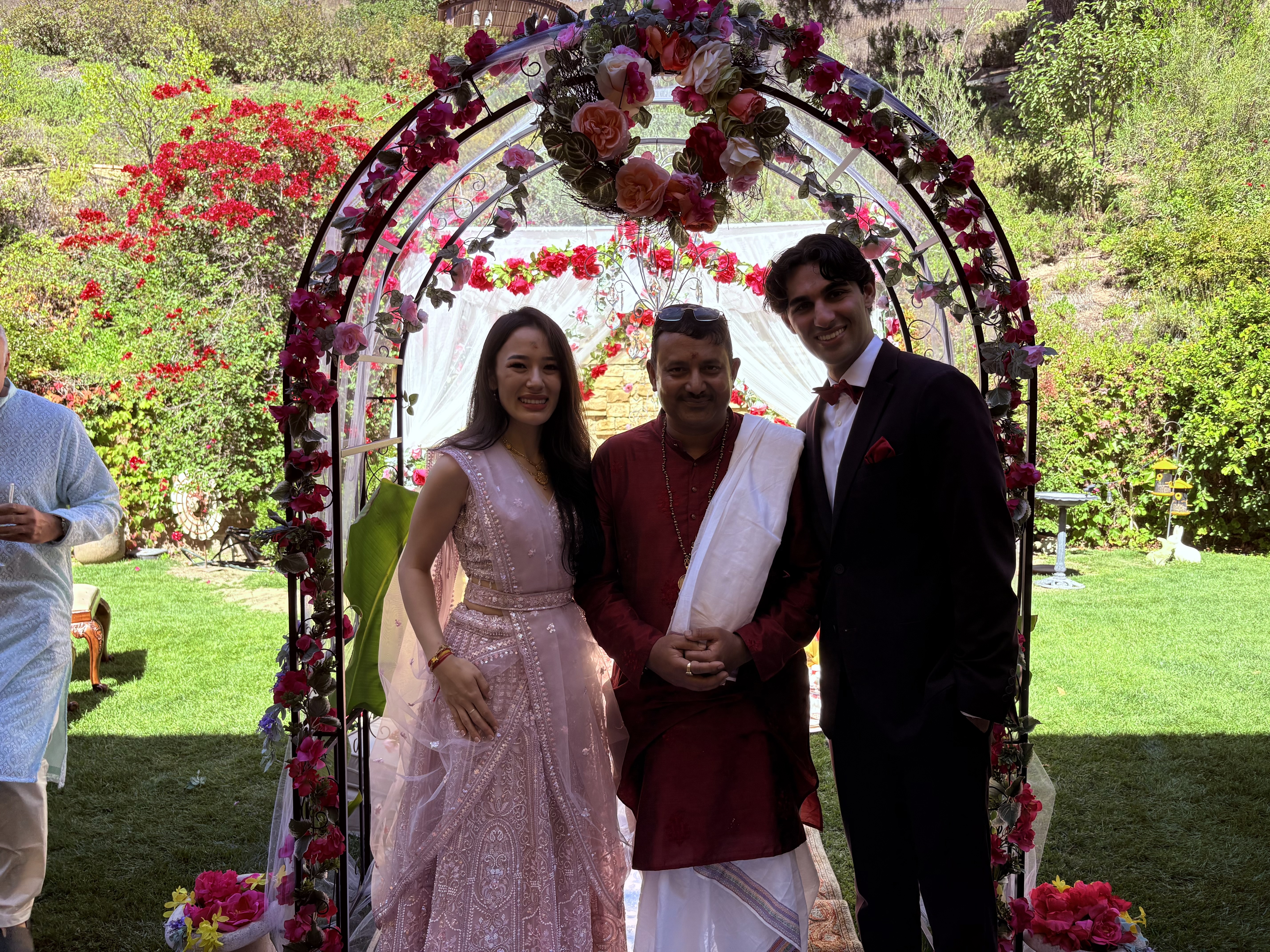 Modern Indian wedding ceremony with Pandit Ji
